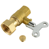 Brass lockable ball valve NR-L009