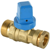 Brass ball valve with square cast iron handle NR-B041