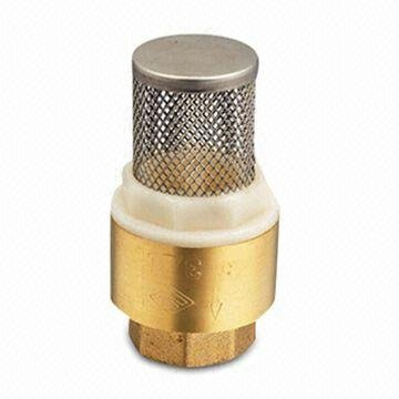 Brass spring check valve with filter NR-C003