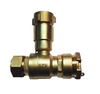 Brass angle double security lockable ball valve NR-L002