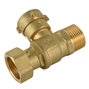 Brass lockable ball valve with cap NR-L038