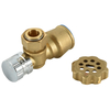 Brass magnetic lockable ball valve with pushfit end（NR-L030)