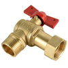 Brass angle ball valve with butterfly aluminium handle NR-B037