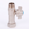 Brass Telescopic Lockable nickel plated Ball Valve NR-L043