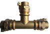 Lead free Bronze Tee connector with pack joint nut - NR-I014