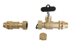 Brass lockable ball valve and expansion nipple NR-L025